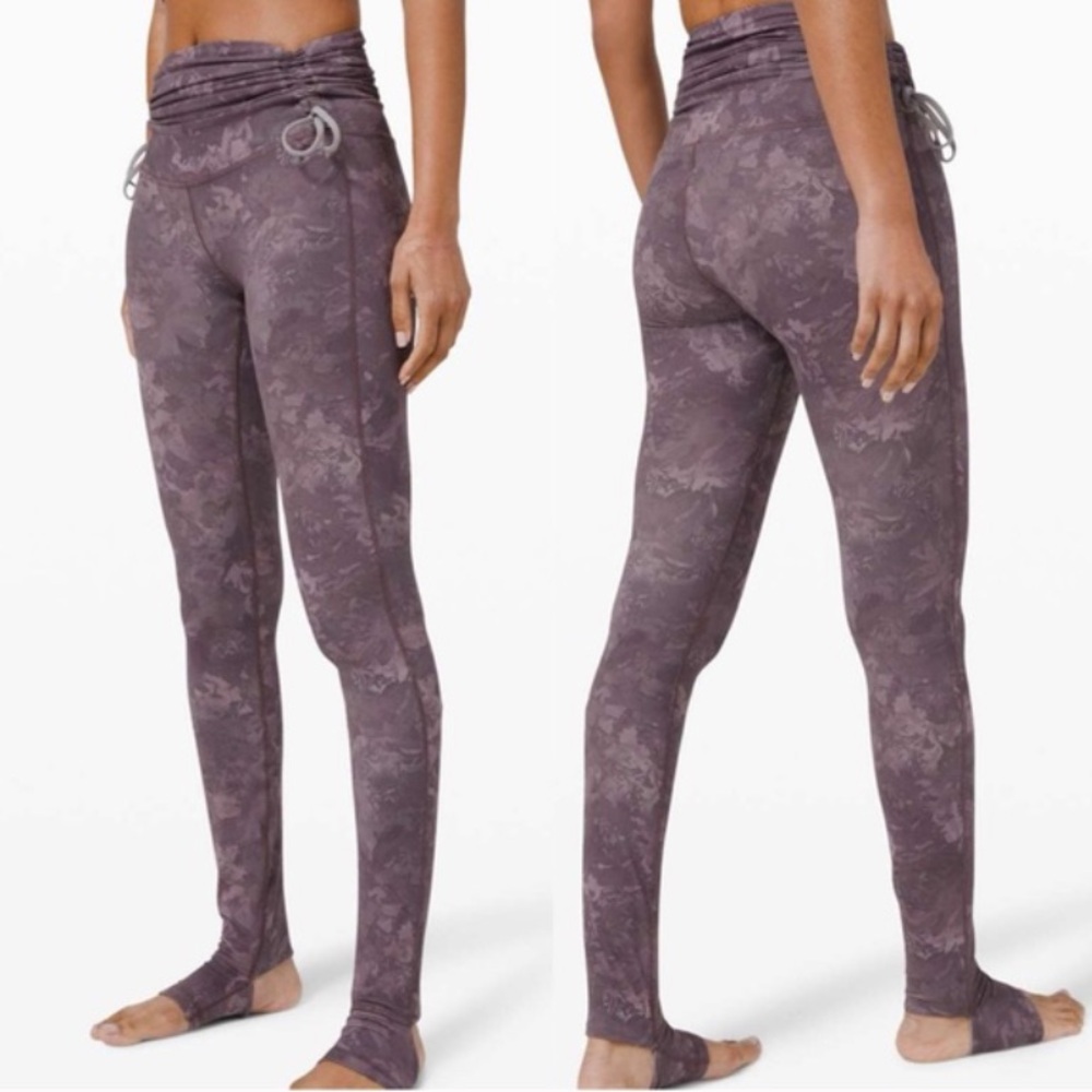 Lululemon Hug Your Core Nulu Adjustable High Rise Leggings Purple 6